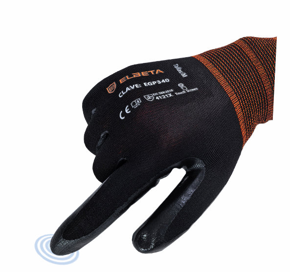 EGP340 Nitrile Coated Nylon Work Gloves - Superior Grip for Wet & Oily Conditions