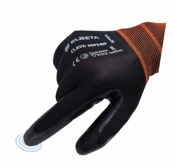 EGP340P Nitrile Coated Polyester Work Gloves - Heavy-Duty Grip & Durability