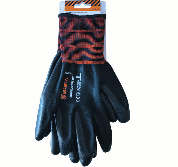 EGP340P Nitrile Coated Polyester Work Gloves - Heavy-Duty Grip & Durability